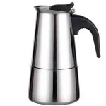 Lunsy - cafeti�re italienne moka, inox moka express, cafeti�re de 2 tasses / 100 ml, machine a cafe italienne, ...