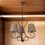Lustre 3xe27 table de salle  manger de campagne confortable