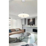 Lustre led 52w triple interrupteur naturel blanc chaud lampe moderne b28