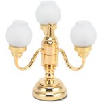 Lustre miniature �l�gant 1:12 pour maison de poup�e avec led, d�coration plafond raffin�e.