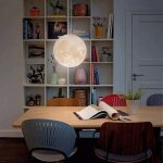 Lustre moderne en forme de lune lustre cr�atif en forme de plan�te convient pour restaurant bar maison ...