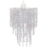 Helloshop26 - lustre plafonnier suspendu lampe moderne cristal 30, 5 cm blanc