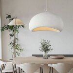 Lustre suspendu style japonais wabi sabi - abat - jour minimaliste cr�me pour salon salle � manger - ...