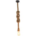 Lustre suspension en corde de chanvre e27 douilles style industriel r�tro pour salon salle � manger bar ...