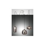 Fabas luce lighting - lustre suspension fiona led en m�tal et verre souffl� fum� 3496 - 47 - 126 fabas ...