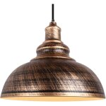 Lustre suspension industriel r�tro e27 lampe plafonnier abat - jour fer suspension luminaire r�glable ...