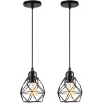 Lustre suspension industrielle vintage design rtro luminaire led e27 pour salon chambre cuisine salle ...