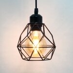Lustre suspension industrielle vintage design rtro luminaire led e27 pour salon chambre cuisine salle ...