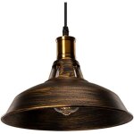 Lustre suspension industrielle vintage e27 led lampe plafonniers retro abat - jour pour cuisine salle ...