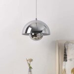 Lustre, suspension moderne, plafonnier suspendu avec ampoule, lampe suspendue en m�tal, lumi�re chaude, ...