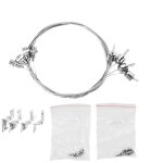 Lustre - suspension silvercloud - pni - p0606 - jeu de suspensions led p0606 4 acier