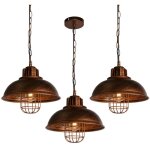 Lustre suspension vintage industrielle e27 luminaire plafonnier m�tal lampe � suspension cr�atif �33cm ...