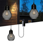 Lustre pour tonnelle d'int�rieur et d'ext�rieur �tanche, lustre d'ext�rieur � piles, lumi�re chaude, ...