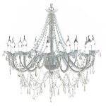 Lustre v�nitien baroque, plafonnier, suspension 12 feux 1600 cristaux asaf24052 design in