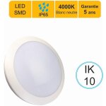 Applique d'exterieur hublot led rond 16w 1200 lm 4000k ip66 ik10 - garantie 5 ans