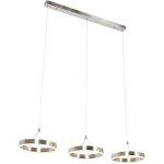 Lyani - led suspension multiples - 3 lumi�re - l 110 cm - acier - design - �clairage int�rieur - salon ...