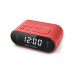 M - 10 red radio reveil - horloge 24h - 20 stations - rouge - muse
