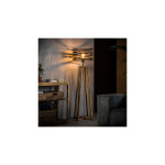 M&s - lampadaire avec abat - jour en m�tal et pi�tement bois - amp