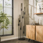 M&s - lampadaire tube 7 lampes 35x186 cm en m�tal noir - tubea