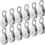 M15 poulie simple en acier inoxydable 304, 15mm seul poulies bloc rouleau, grue pivot crochet lisse fil ...