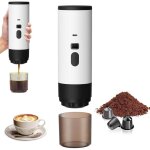 Machine � cafe portable, 3en1 cafeti�re � expresso chauffage �lectrique, 12v expresso cafeti�re rechargeable, ...