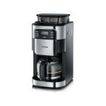 Machine a cafe severin 4810 cafetiere filtre avec broyeur int�gr� - noir et inox - 1000w - 1, 4 l