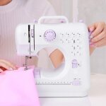 Machine  coudre lectrique  double fil, 12 points enfilage automatique mini machine a coudre double ...