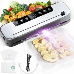 Machine � emballer sous vide 6 en 1, 75 kpa, avec modes sec et humide, avec couteau de coupe pour 50 ...