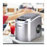 Costway - machine � glace machine � gla�ons argent