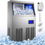 Machine  glaons professionnelle 50kg par 24h 4x9 cubes machine  glaons automatique commercial ice ...