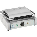 Machine à panini grill de contact simple double nervuré emaillé 300 °c 2200 w Machine à panini grill de contact simple double nervuré emaillé 300 °c 2200 w
