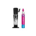 Sodastream - machine a soda art - noire - bouteille et cylindre de gazification inclus