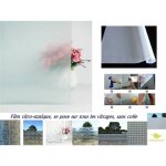 Film vitre et fen�tre sans colle, �lectrostatique, repositionnable, grands choix de tailles et de mod�les, ...