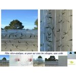 Film vitre et fen�tre sans colle, �lectrostatique, repositionnable, grands choix de tailles et de mod�les, ...