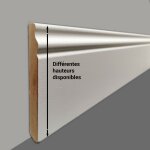 Madeinnature - plinthe en mdium moulur de style louis xv prpeinte blanche, diffrentes dimensions, ...