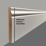 Madeinnature - plinthe en mdium moulur de style louis xv prpeinte blanche, diffrentes dimensions, ...