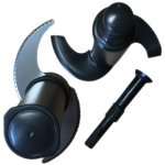 P�trin + fourreau + couteau m�tal noir (17710) robot m�nager magimix