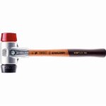 Maillet halder simplex caoutchouc charg� / plastique avec bo�tier en aluminium et manche en bois - d=30 ...