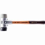 Maillet halder simplex caoutchouc charg� / tpe moyen avec bo�tier en aluminium et manche en bois - d=40 ...