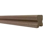 Main courante bois exotique moulur�e longueur 295 cm