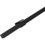 Main courante design noire carr�e - 90 cm + 2 supports