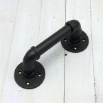 Main courante main courante pour escalier noir, (60cm) main courante d'escalier, tuyau de fer � vent ...