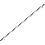 Main courante, inox rampe d'escalier rond, int�rieur & ext�rieur � 42 mm, support mural, argent� 200cm ...