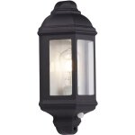 Maine 1l applique exterieur m�tal noir verre clair, e27 max 60w ip44 cli haut 36cm larg 17cm avec detecteur ...