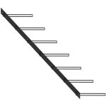 Maison chic - casier  bouteilles mural pour 7 bouteilles meuble range bouteille - noir mtal