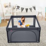 Maisonchic - parc b�b� portable 120x120x68cm 50 boules color�es barri�re s�curit� antid�rapantes 3 ans ...