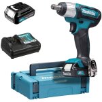 Boulonneuse � chocs 12 v li - ion 145 nm makita 2 batteries 12v 2. 0ah - chargeur - makpak - tw141dwaj ...