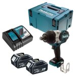 Boulonneuse � chocs 18v lxt 1050nm 3 / 4' (2x3, 0 ah) en makpac makita dtw1001rfj