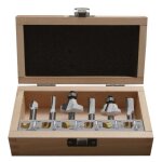 Coffret de 6 fraises makita d - 53540 pour dfonceuse (queue 8mm)