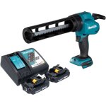 Makita dcg 180 ra pistolet � cartouche sans fil 18 v + 2x batterie 2, 0 ah + chargeur